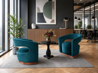 Fauteuil d'appoint moderne et créatif à structure creuse, pour bureau, réception, usage commercial et de loisirs, fauteuil simple