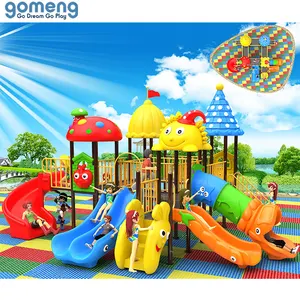 Favourite colorful Tree house series outdoor play toy slide furniture playground