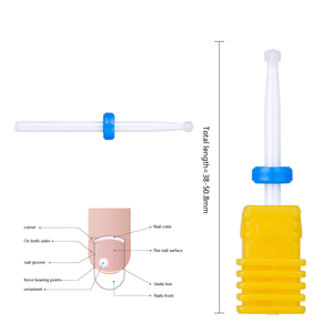 2022 chuyên nghiệp nhỏ tròn Top gốm móng tay khoan <span class=keywords><strong>bit</strong></span> Chất lượng cao 3/32 \ "Shank kích thước cho Dremel Máy Salon sử dụng đánh bóng - Product Image 4