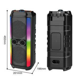 Enceinte sans fil ZQS6240XW double 6,5 pouces 10W avec <span class=keywords><strong>son</strong></span> stéréo et lumières RGB pour fêtes, enceinte sans fil 1500mAh pour intérieur/extérieur - Product Image 4