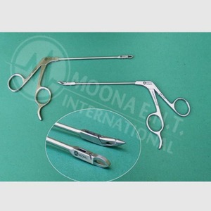 Pinces de récupération de sutures artroscopiques en acier inoxydable, à embout droit et orientable à 15 degrés, instrument manuel pour instruments artroscopiques - Product Image 1