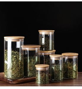 Vente chaude : Pots en verre borosilicate de haute qualité de 200 ml à 1 500 ml avec couvercle, de qualité alimentaire, pour le stockage d'aliments, de bonbons épicés, de café et de thé - Product Image 4