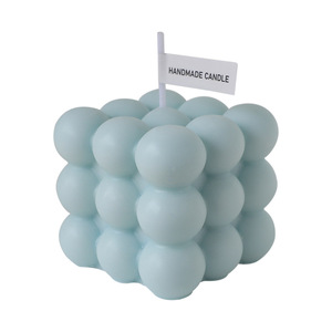 प्यारा बुलबुला उपहार बेडरूम ट्रे सजावट रूबिक के क्यूब थोक निजी लेबल सोया मोम सुगंधित मोमबत्तियाँ - Product Image 6