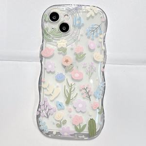 Wave Edge Lovely Fresh con correa de muñeca de flores TPU funda de teléfono móvil para <span class=keywords><strong>Iphone</strong></span> 6 7 8 X <span class=keywords><strong>Xr</strong></span> XS 11 12 13 14 15 16 Pro Max - Product Image 6