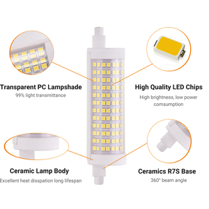 118mm <span class=keywords><strong>Led</strong></span> R7s 18w vente directe en usine <span class=keywords><strong>Led</strong></span> R7s <span class=keywords><strong>remplacement</strong></span> <span class=keywords><strong>ampoule</strong></span> halogène <span class=keywords><strong>300w</strong></span> R7s <span class=keywords><strong>Led</strong></span> ampoules de maïs - Product Image 2