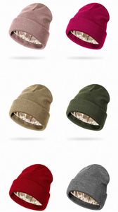 Solid Jacquard Knit Winter <b>Beanie</b> <b>Hats</b> for <b>Men</b> Women Silk Satin Lined Soft Warm Slouchy Cuffed Washable <b>Hat</b> Promotion Gift - Product Image 2
