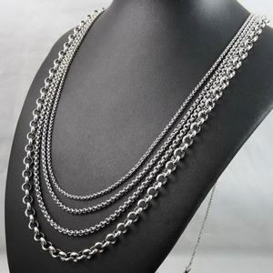 Kustomisasi 2/2.5/3/6/7/8/9mm 20-100cm baja tahan karat O rantai kalung untuk pria wanita mode perhiasan liontin kalung - Product Image 6