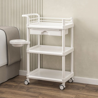 Chariot de rangement sur pied avec tiroirs pour outils de beauté, salon de beauté, extension de cils, équipement de salon, spa, clinique esthétique et soins du visage