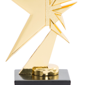 Di alta qualità all'ingrosso Design dorato metallo Custom premio trofeo con Base in legno per il miglior attore o cantante cerimonia di premiazione JM11 - Product Image 3