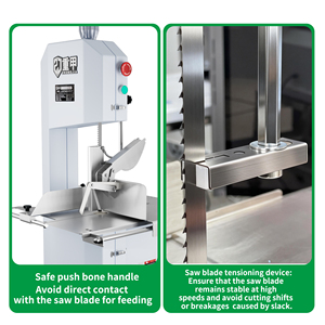 Trancheuse à viande électrique professionnelle robuste et haute performance avec capacité de découpe des os, état neuf - Product Image 5