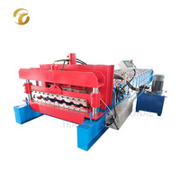 Machine de formage à froid pour panneaux de toiture et de mur en métal pour la construction de tuiles vernissées, gain de temps