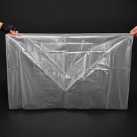 Sac en plastique HDPE à fond carré, transparent, résistant à l'humidité, personnalisable en taille, de qualité alimentaire, respectueux de l'environnement, pour l'emballage