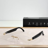Occhiali Traduttori Leggeri e Indossabili con Controllo Touch per Cambio Musica e Interpretazione Istantanea Bidirezionale