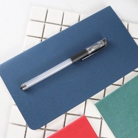 Bloc-notes promotionnel épais A6 personnalisé, couleur unie, design simple, avec impression de logo personnalisé, modèle 005