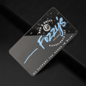 Tarjeta de visita de metal única grabada con láser de círculo/hexágono de forma personalizada - Product Image 5