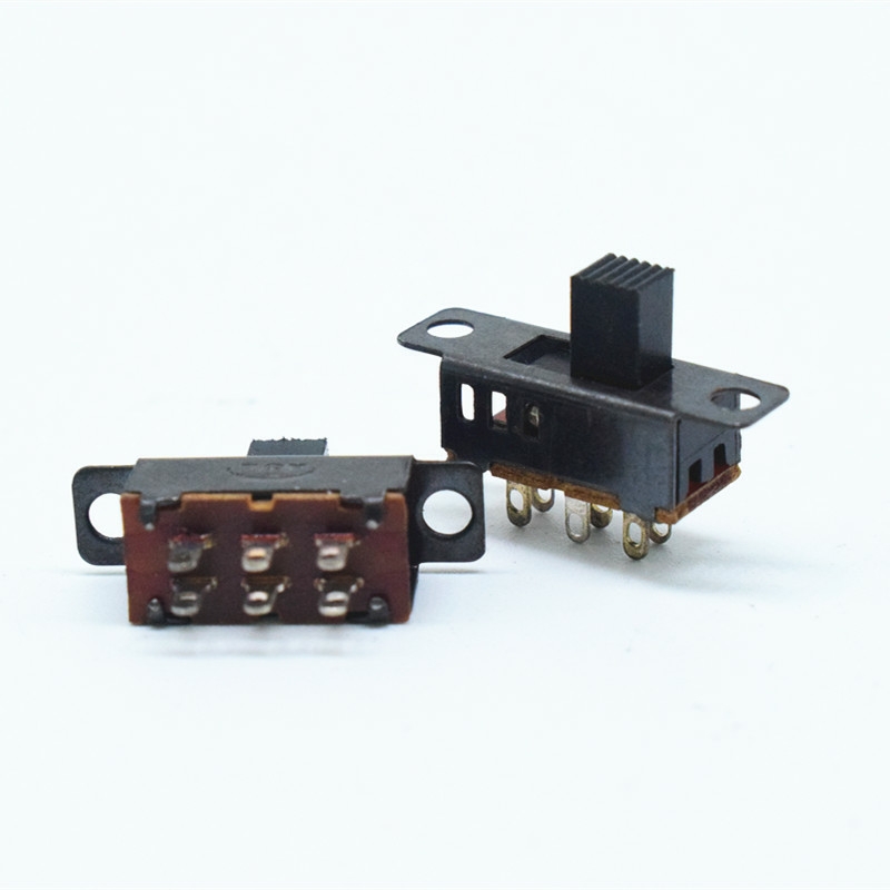 SS-23D32 6 положениями переключателя ползунковый Переключатель RadioShack 2P3T сверхпрочный мини панель вертикальный скользящий переключатель