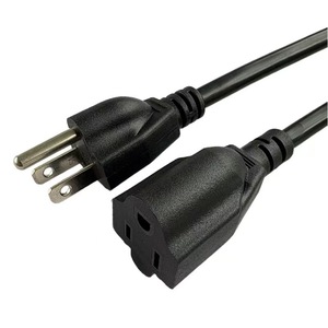 สายไฟกระแสสลับ18Awg ปลั๊ก NEMA 15A ลวดทองแดงสำหรับใช้ในบ้าน - Product Image 1