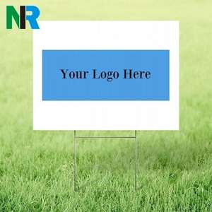 Cartelloni pubblicitari in plastica ondulata resistente da 18*24 pollici personalizzati cartelli per agenti immobiliari politici imprese - Product Image 1