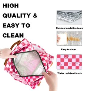 Reusable <b>Large</b> Capacity Insulated Lunch <b>Bags</b> Water-Resistant Cute <b>Cooler</b> Lunch Tote <b>Bag</b> for Work Travel Picnic - Product Image 4