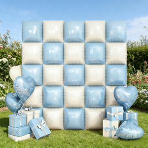 Nouveaux blocs de ballons en aluminium carrés assemblés pour mur de fond, ballons en feuille pour <span class=keywords><strong>d</strong></span>écoration de fête <span class=keywords><strong>d</strong></span>'anniversaire - Product Image 6