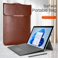 Housse de protection pour Microsoft Surface Pro 7/8, style européen-américain de luxe, polyester, antichoc, anti-chute, légère