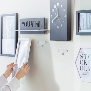 <span class=keywords><strong>Ganci</strong></span> per telaio decorativi moderni appendiabiti Rack plastica ABS montaggio a parete gancio autoadesivo decorazioni per la casa confezione da 6 - Product Image 2
