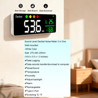 Détecteur de niveau sonore 2026 avec stockage de données, hygrothermographe mural, sonomètre pour la maison et le bureau
