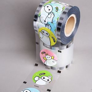 Película de Sellado de Plástico Personalizada, Impermeable, de PP, para Tapa de Té de Burbujas, Sellado Térmico, Impresión PET, Rollo de Película para Sellar Vasos - Product Image 2