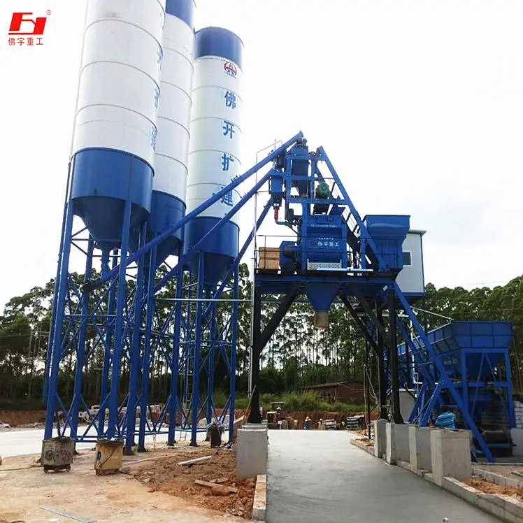 HZS75 cemento impianto di miscelazione per la vendita di cemento dosaggio del basamento di costruzione di ingegneria attrezzature Made in China produttore Cinese
