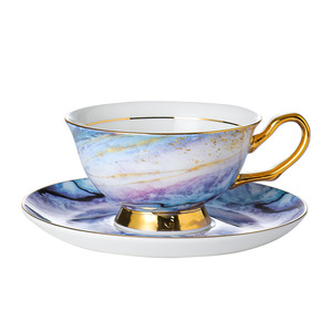 Caja de Regalo Creativa, Juego de Té y Café de Cerámica con Recubrimiento Electrolítico, Taza de Café, Porcelana Fina Elegante - Product Image 5