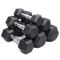 Haute qualité 45lb 50kg 60 110 lb Gym équipement en fonte poids libres levage Chrome haltères ensemble haltères