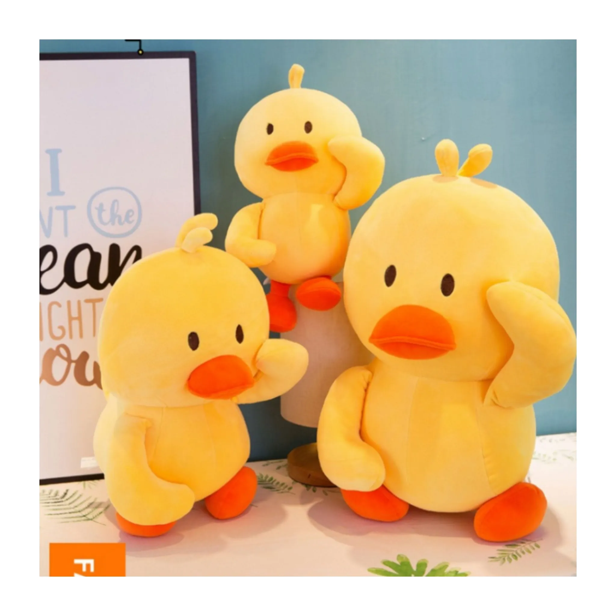 Poupée canard jaune en peluche pour enfants Jouet canard en peluche pour enfants Jouet canard en peluche souple