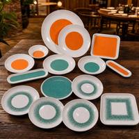 Service de vaisselle en mélamine colorée incassable – Assiettes, bols et tasses assortis pour hôtels, restaurants, fêtes et traiteurs (vente en gros)