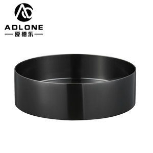 Modern 304 Stainless Steel PVD Nano-Coat Round Bathroom <b>Sink</b> Wall Hung with Marble Glass Countertop for Table Wash Basin Use - Product Image 1