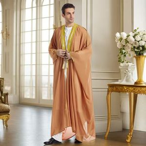 Nuovo Cardigan da Uomo in Chiffon con Maniche Lunghe e Motivi Ricamati - Elegante Cardigan Casual da Viaggio per Uomo, alla Moda - Product Image 3