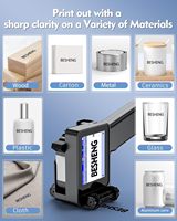 Impresora de Inyección de Tinta Portátil, 60 Impresiones por Segundo, Cartucho de Tinta de Secado Rápido, Conectividad USB para Códigos de Barras, Códigos QR, Fecha y Hora