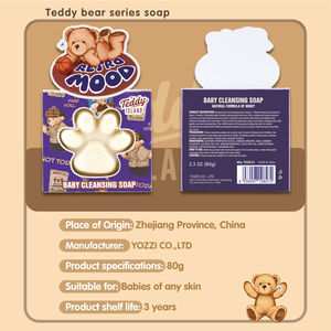 Savon Nettoyant Doux pour Bébé en Forme de Patte Teddy Island, Formule au Miel Naturel 80g - Product Image 6
