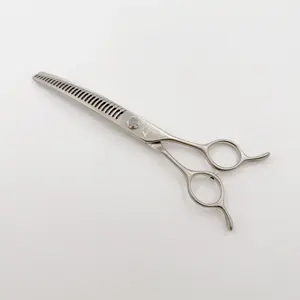 7.0 Inch GC-7027T VG10 Stainless Steel Pet Curved Chunkers Pet Grooming Scissors Curved Fishbone Scissors