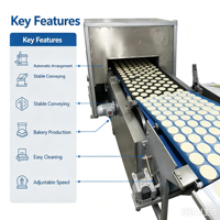 Machine automatique de formage de biscuits, ligne de production à convoyeur continu, équipement de boulangerie en acier inoxydable pour biscuits croustillants