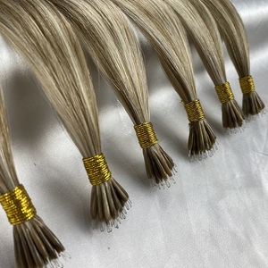 Extensions de cheveux Nano Ring de meilleure qualité 2023, 100% cheveux humains Remy, extensions de cheveux vierges à double brin Nano Ring - Product Image 3