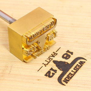 NO MOQ Custom logo Cliche Mould Personalized Branding <b>Stamp</b> Metal Embossing Dies - Product Image 3