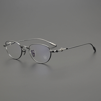 Nouvelles Lunettes de Lecture Unisexe à Monture Ovale Fine en Titane, Style Œil de Chat, Dorées, Argentées, Noires, Imprimées, Durables, Adaptées à Tous les Visages, pour Adultes