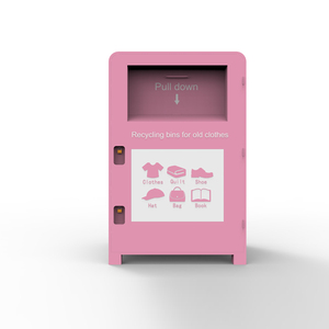 High quality cheap made in China high discount clothes donation bin clothing recycle box