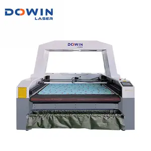 DOWIN Factory Price Cloth Laser Cutting Machine with Automatic Fabric Rolling.