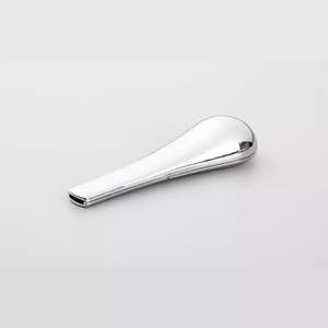 Pipa de Metal Tipo Cuchara, Recta, Portátil, Desmontable, Mini Pipa, Dorada, Oro Rosa - Product Image 1