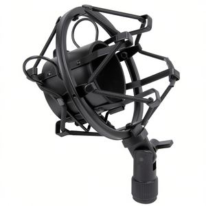 Soporte antivibraciones para micrófono de estudio con filtro antipop y marco metálico, equipo de grabación profesional - Product Image 2