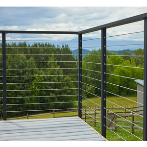 Barandilla de Cable Metálica para Exteriores, Acero Inoxidable, Moderna, Acabado Cepillado/Espejo/Galvanizado en Caliente, DB-B5104, para Pisos, 3 Años de Garantía - Product Image 2