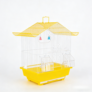 Toptan Metal Kuş Kafesi Tel Katlanır Evcil Hayvan Kuş Kafesi Küçük Kuş Kafesi Muhabbet Kuşu Kafesi Asılı - Product Image 6