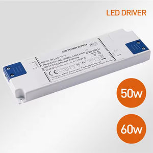 Driver LED à courant constant dimmable DALI 50W/60W 24V/12V 1.25A, entrée 220-240V, en plastique, éclairage LED IP20, petit format, haute performance - Product Image 1