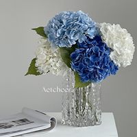 Fleur artificielle d'hortensia à toucher réel pour hôtel, maison, mariage, arrangement floral, décoration florale